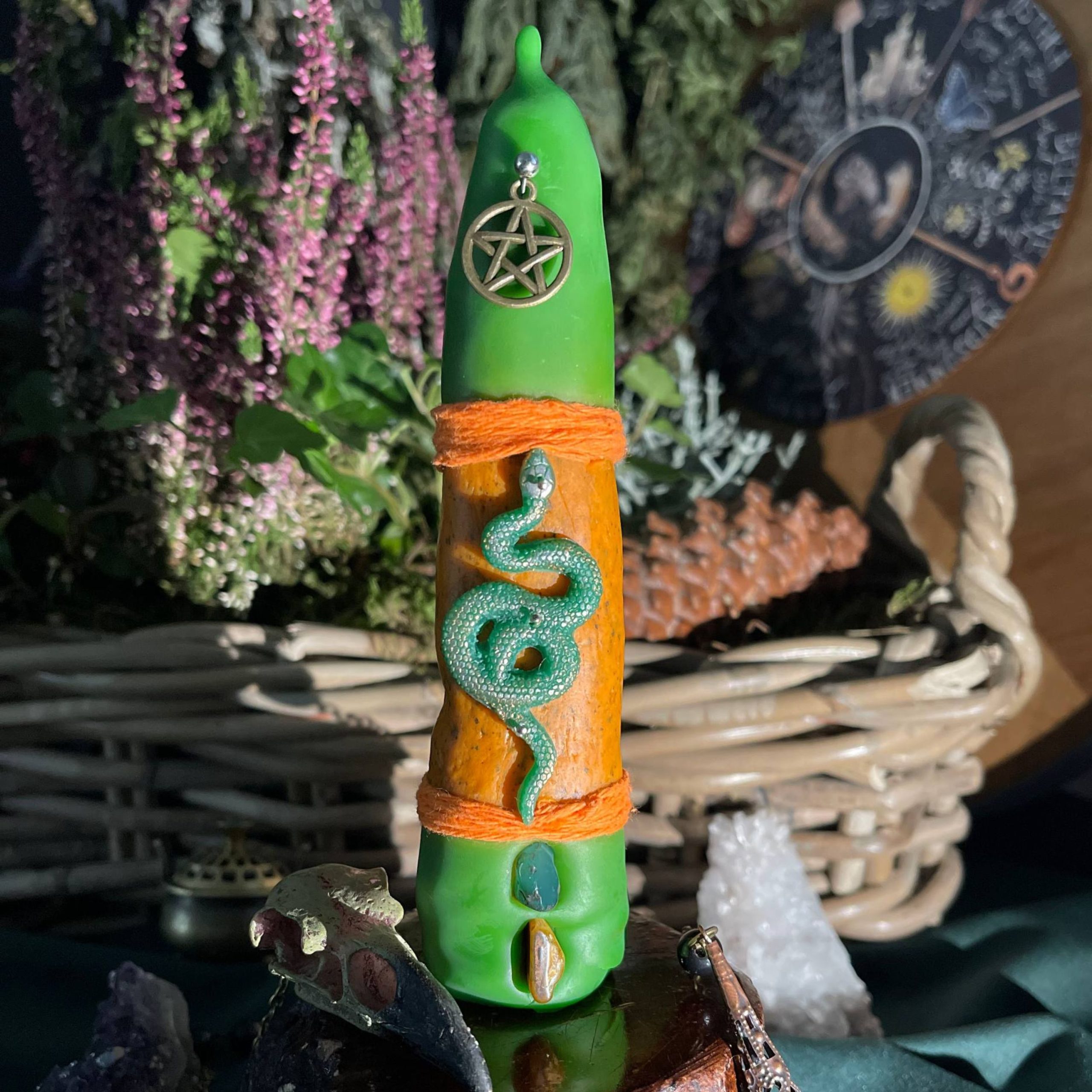 intention candle beeswax 3