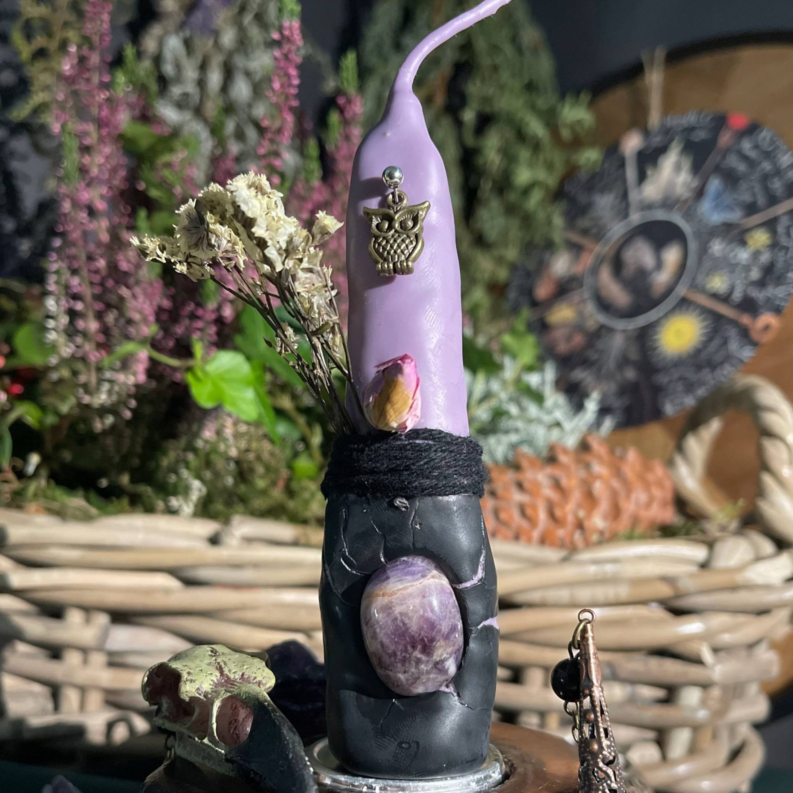 intention candle purple 223