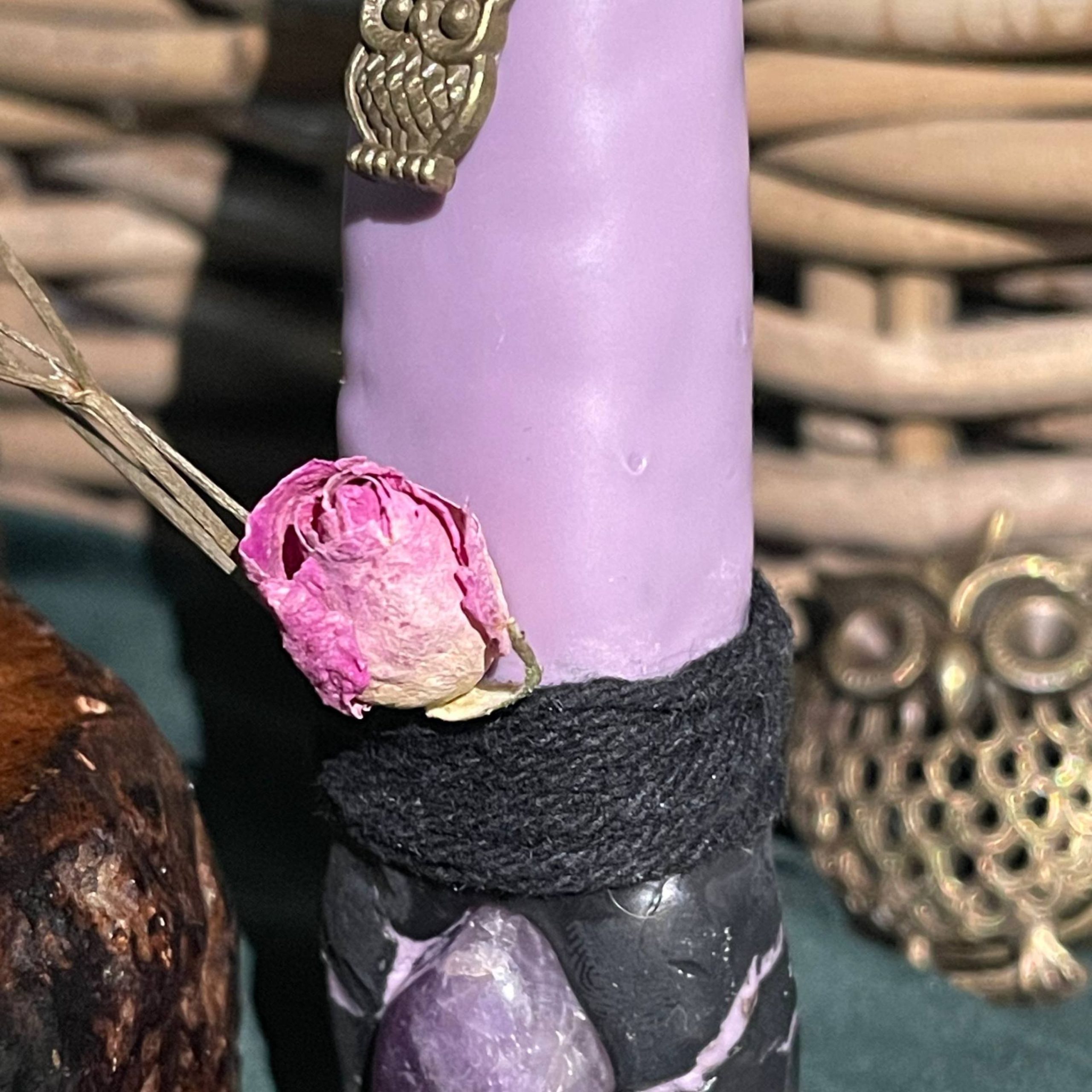 intention candle purple 228