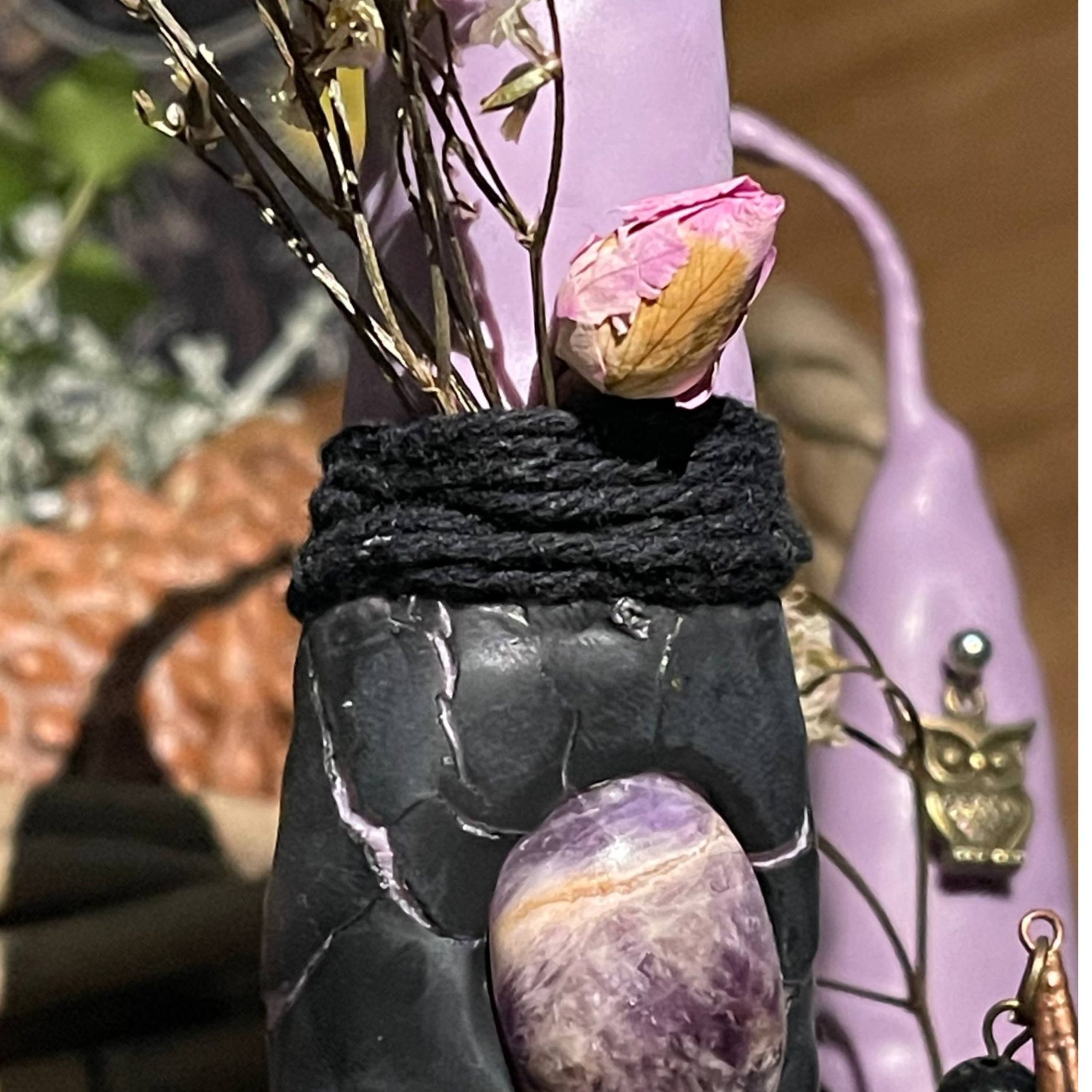 intention candle purple 229